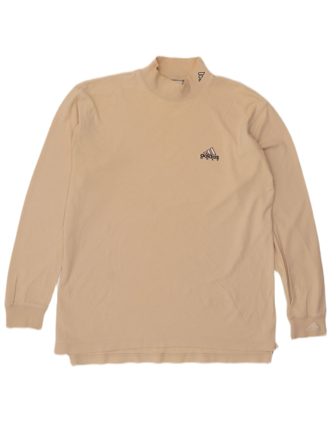 Adidas Haut à manches longues pour homme UK 38/40 Coton beige moyen