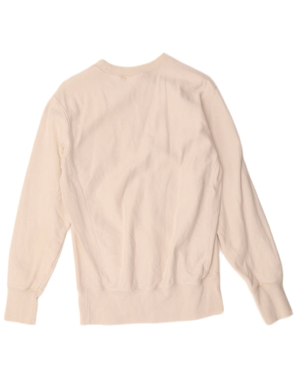 Champion Sweat-Shirt Homme Blanc Moyen