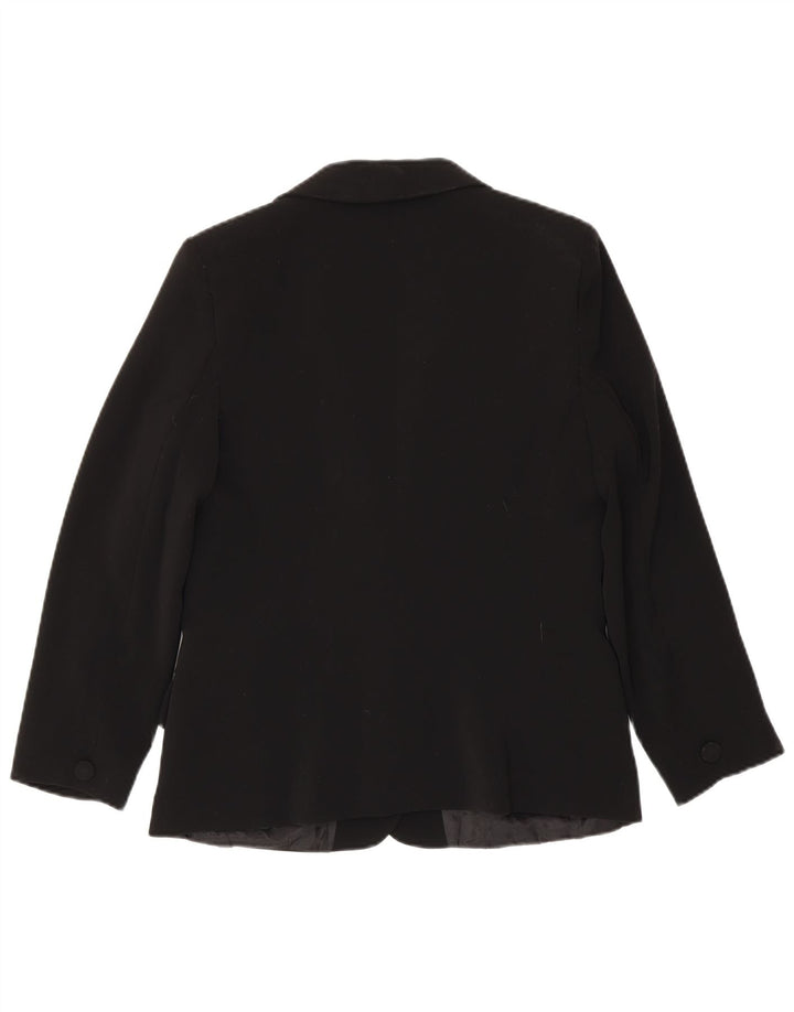 Luisa Spagnoli Veste Blazer 2 Boutons Femme IT 46 Grand Noir Polyester
