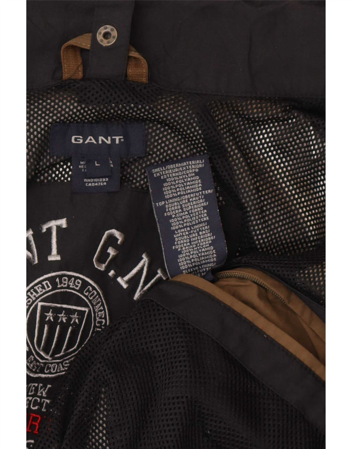 Gant Veste de Pluie Homme UK 40 Large Bleu Marine Nylon