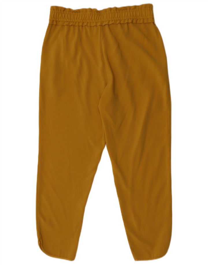 Pantalon court fuselé Zara Femme Moyen W28 L25 Jaune Polyester
