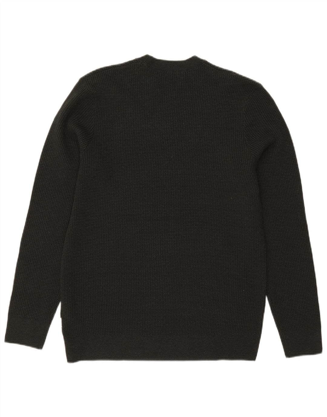 Marks & Spencer Pull à col rond pour homme Petit Kaki Polyester