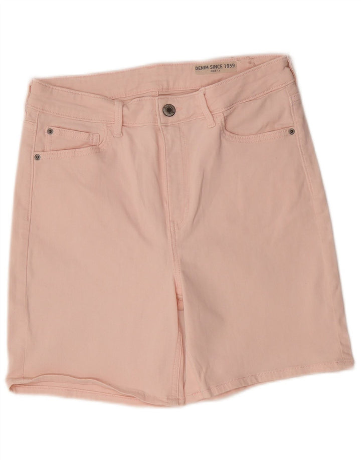 Marks & Spencer Short en jean pour femme UK 12 Medium W30 Coton rose