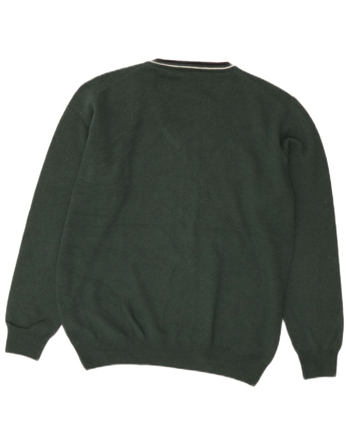 Fred Perry Pull col V pour garçon 15-16 ans Vert Laine