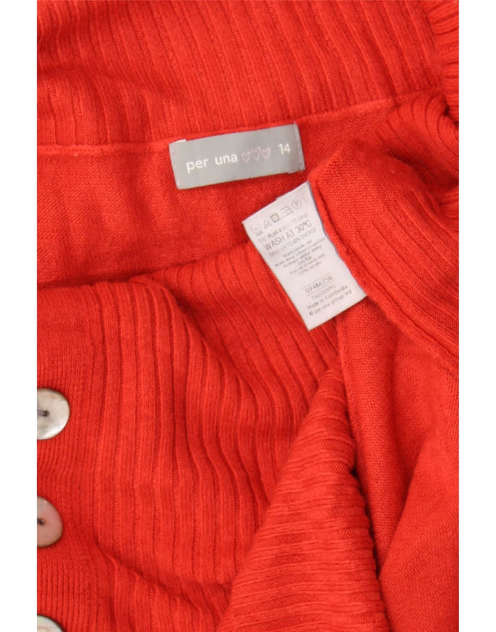 Per Una Pull col roulé pour femme UK 14 Acrylique orange moyen