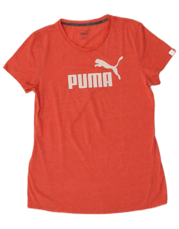 Puma T-shirt graphique pour femme UK 14 Large Orange