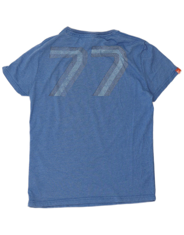Superdry T-Shirt Graphique Homme Bleu Moyen Polyester