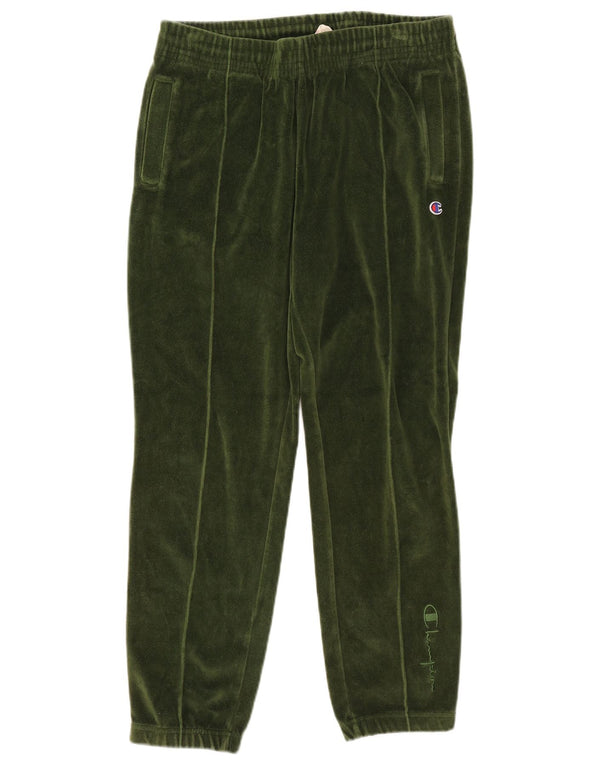 Champion Pantalon De Survêtement En Velours Joggers Femme Vert Moyen Coton