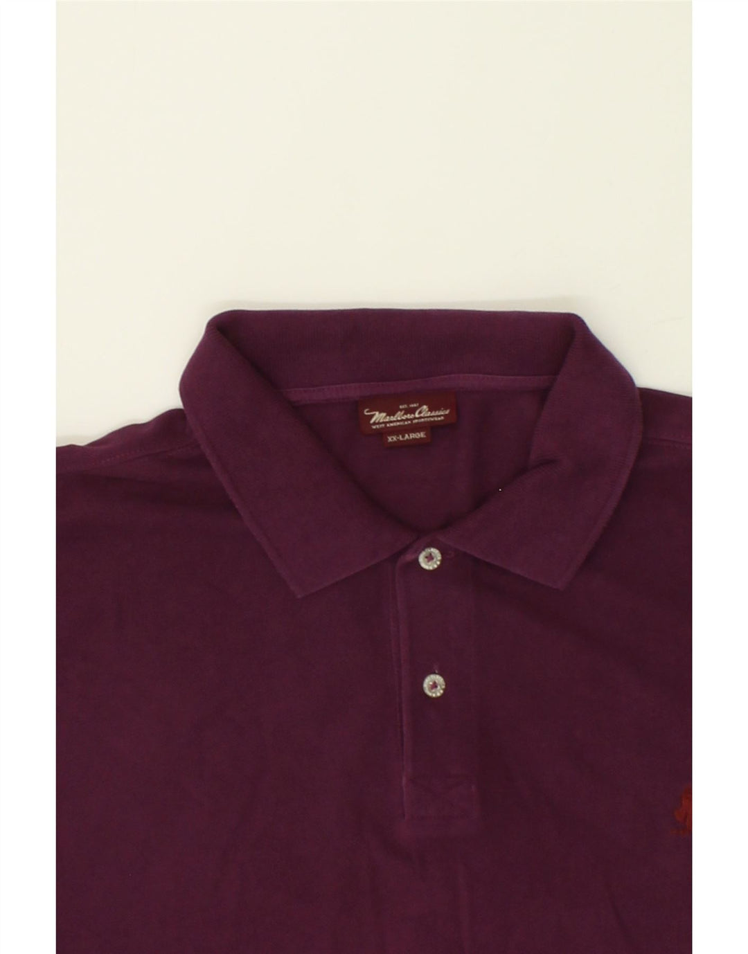 MARLBORO CLASSICS Polo Homme 2XL Violet Coton