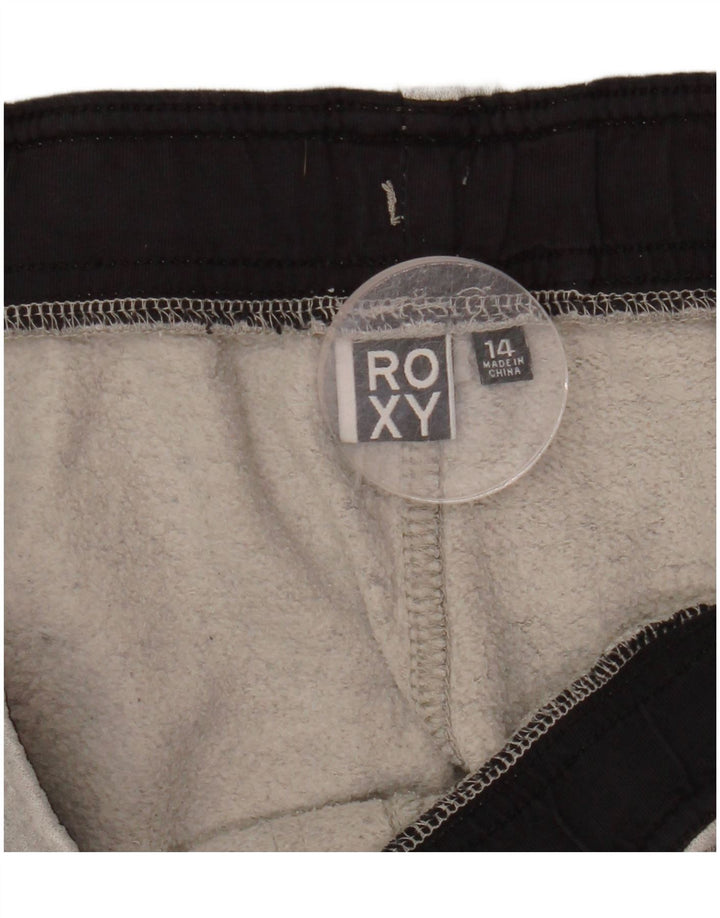ROXY Pantalon de survêtement graphique pour femme UK 14 Large Gris