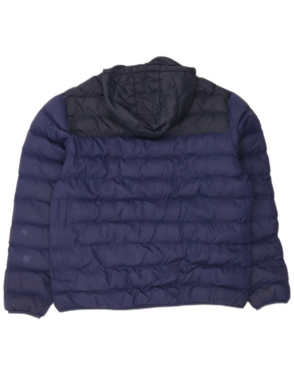Mountain Warehouse Veste matelassée à capuche pour homme UK 44 2XL Bleu marine Polyamide