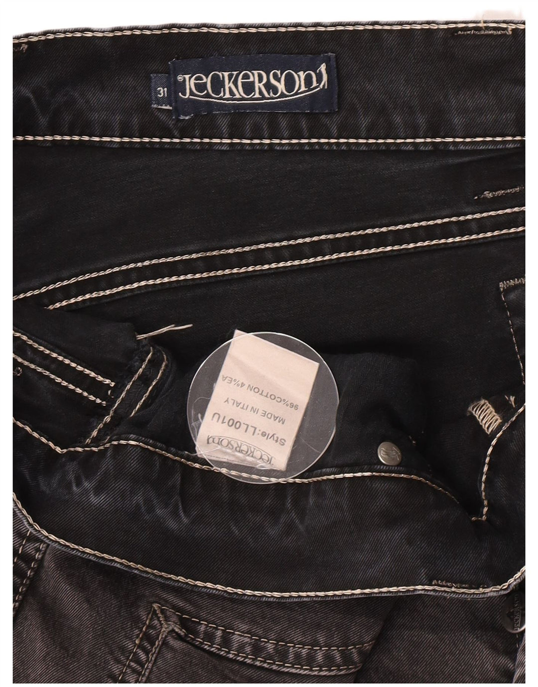 Jeckerson Jean droit homme W31 L30 gris coton