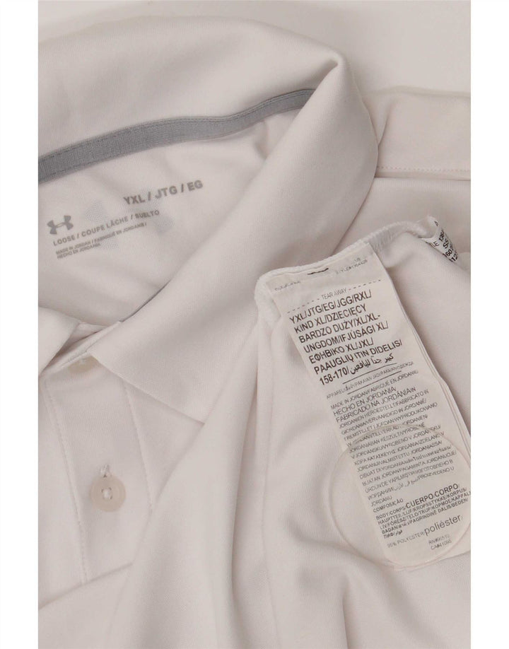 Under Armour Polo Garçon 13-14 ans XL Blanc Polyester