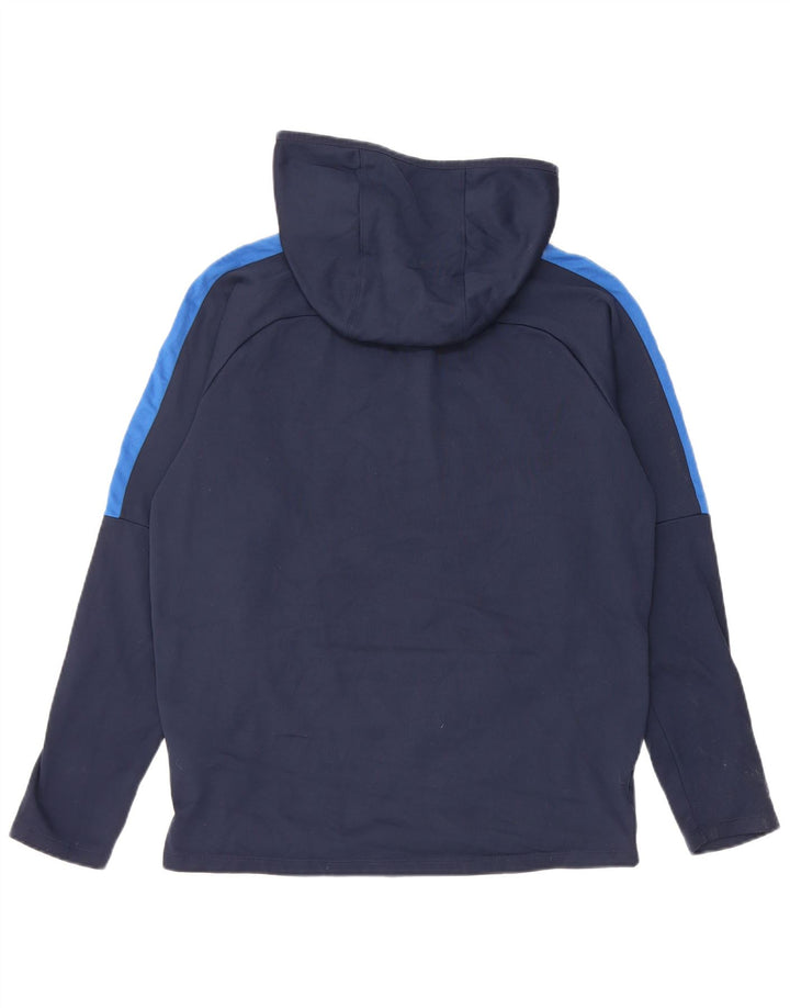 Nike Pull à capuche pour homme en polyester color block bleu marine moyen