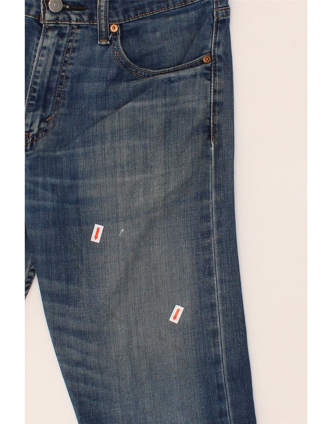 LEVI'S Mens 508 Denim Shorts W30 Medium Blue Cotton Vintage Levi's and Second-Hand Levi's from Messina Hembry 