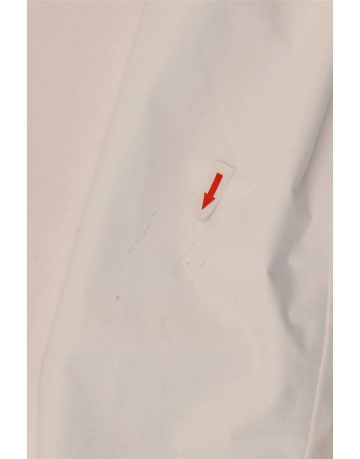 Helly Hansen Veste de pluie à capuche graphique pour femme UK 10 Small Blanc Polyester