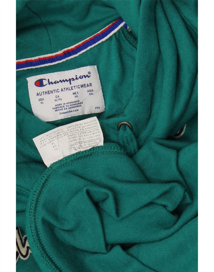 CHAMPION Pull à capuche graphique surdimensionné pour femme UK 18 XL Coton vert
