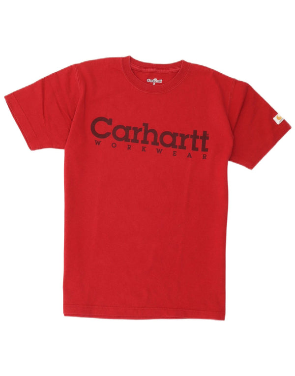 Carhartt T-shirt graphique pour homme en coton rouge petit