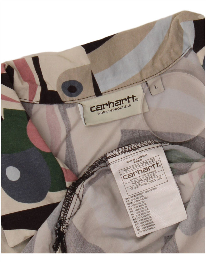 CARHARTT Chemise graphique à manches courtes pour hommes grand patchwork multicolore