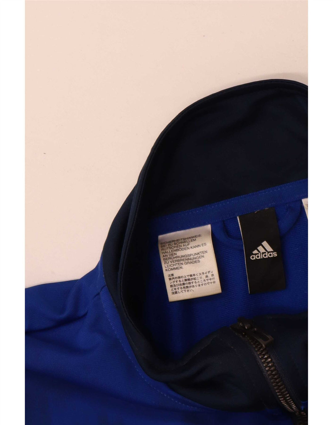 Adidas Veste de survêtement pour homme Taille L Bleu marine Colourblock