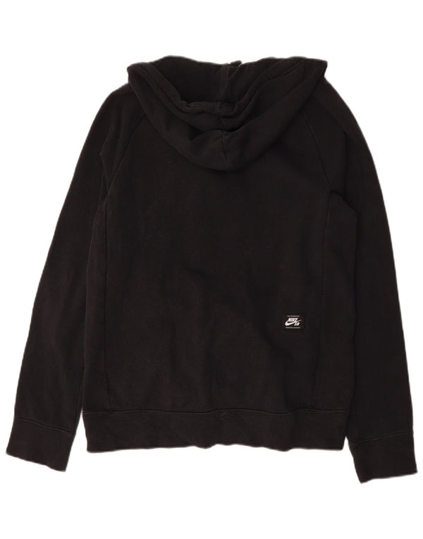 Nike Pull à capuche zippé pour homme en coton noir Taille S