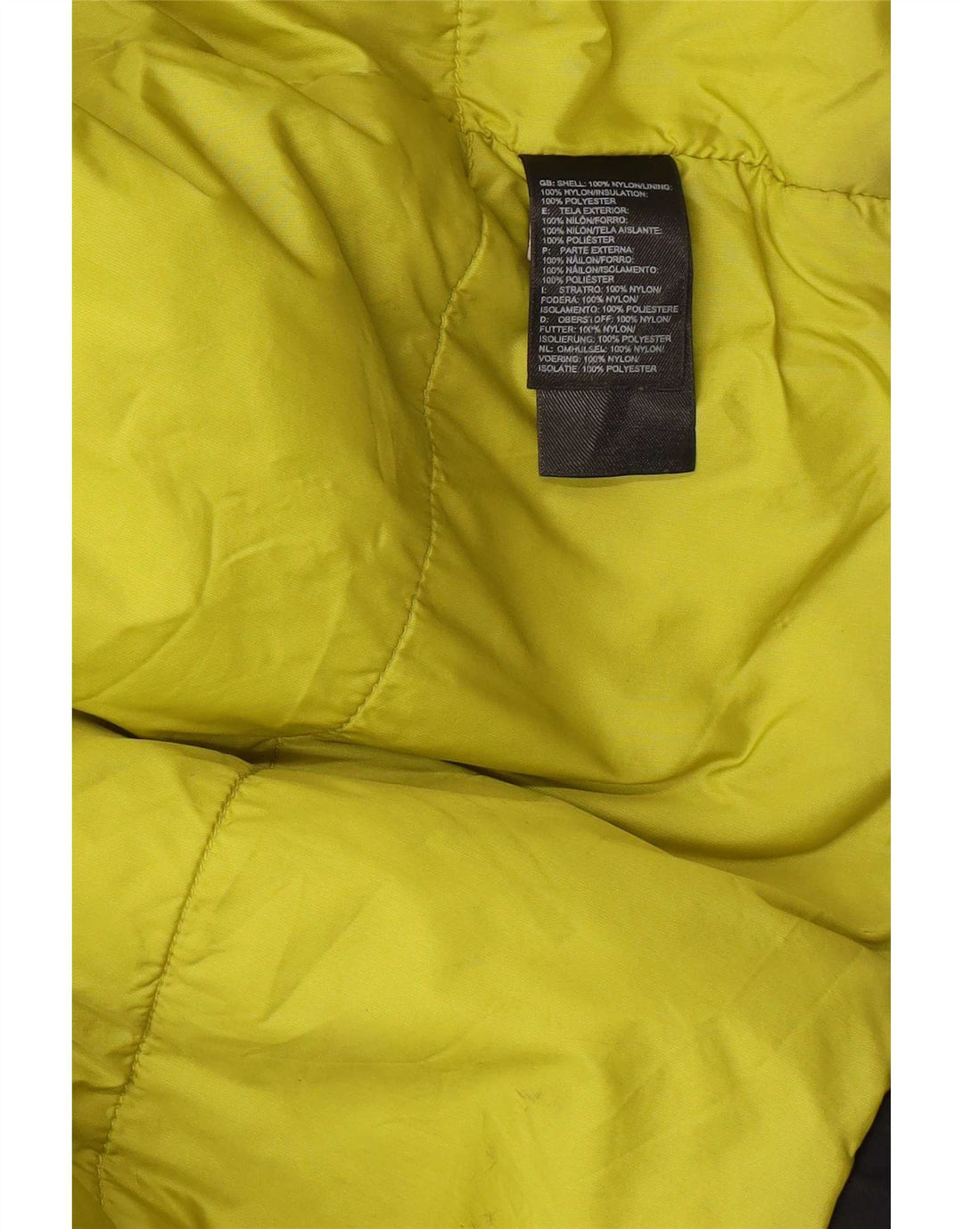 The North Face Veste coupe-vent pour hommes UK 38 Nylon colorblock gris moyen