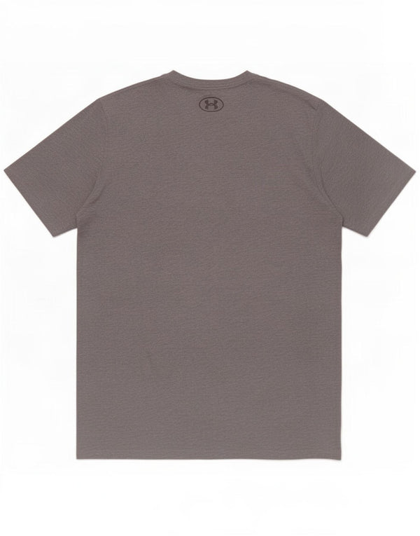 Under Armour Tee-Shirt Heat Gear Graphic Homme Gris Moyen Moucheté Coton