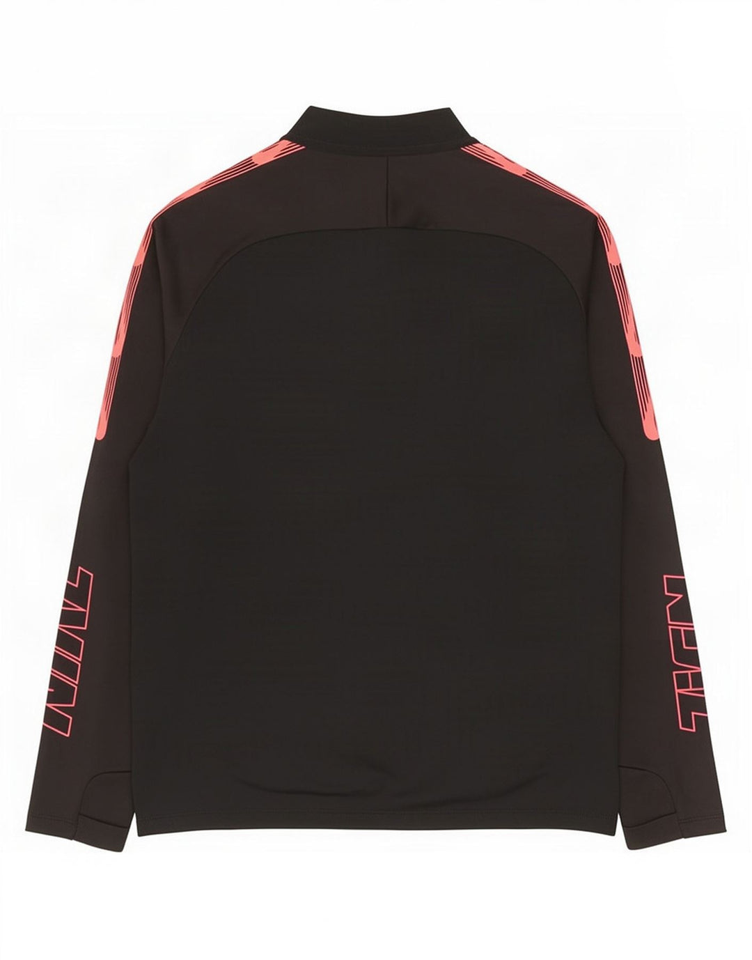 Haut de survêtement Nike Dri Fit Zip Neck pour homme, color block, noir moyen