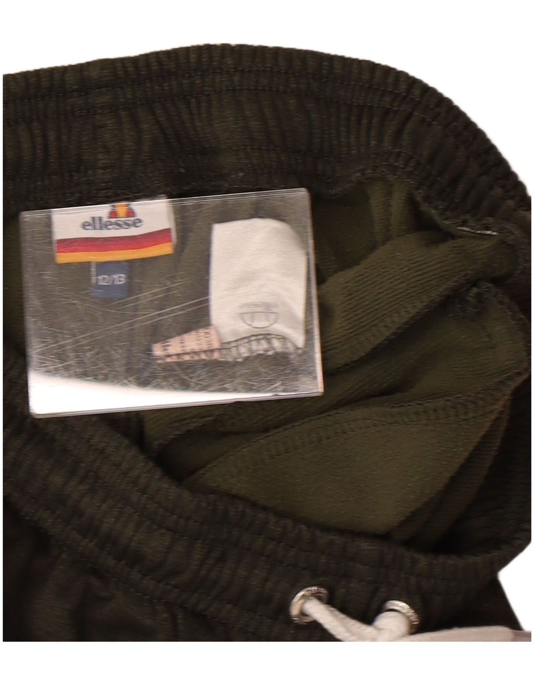 Ellesse Short de sport garçon 12-13 ans Kaki Polyester
