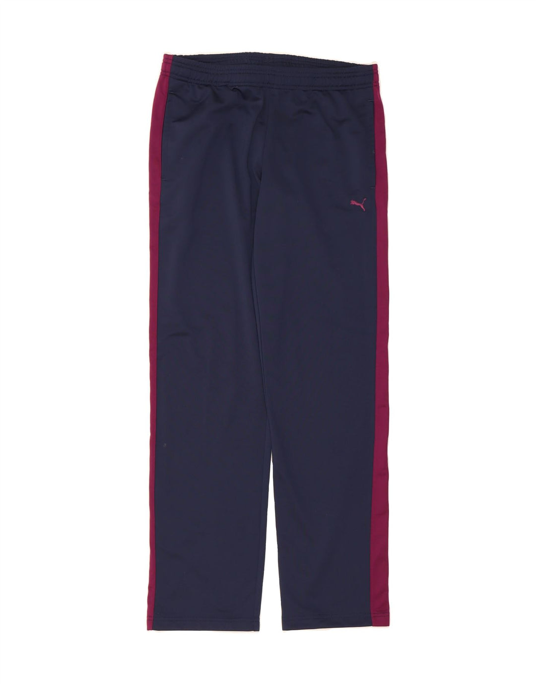 PUMA Womens Tracksuit Trousers UK 12 Medium  Navy Blue Colourblock Vintage Puma and Second-Hand Puma from Messina Hembry 