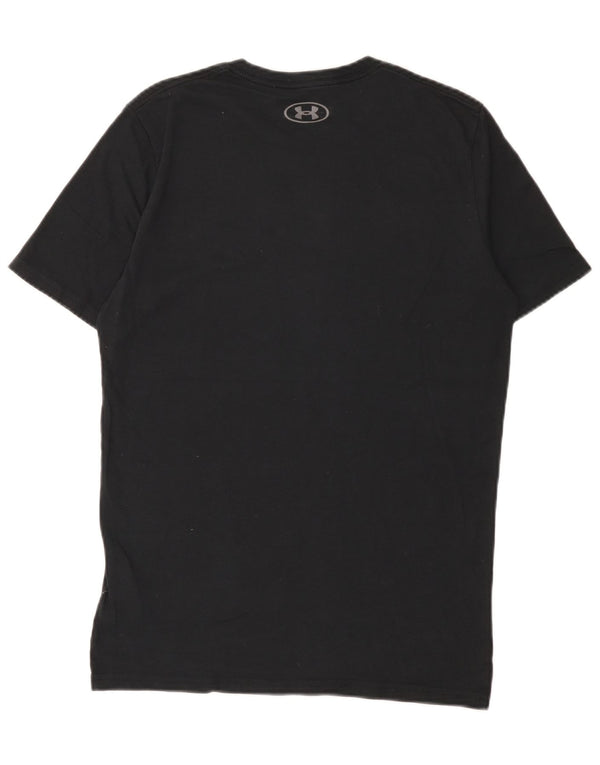 Under Armour Heat Gear Graphic T-Shirt Haut Petit Noir Coton