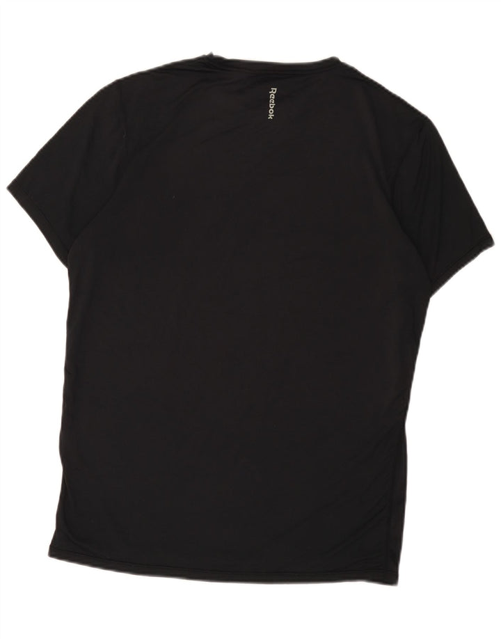 Reebok T-Shirt Homme Noir Moyen Polyester