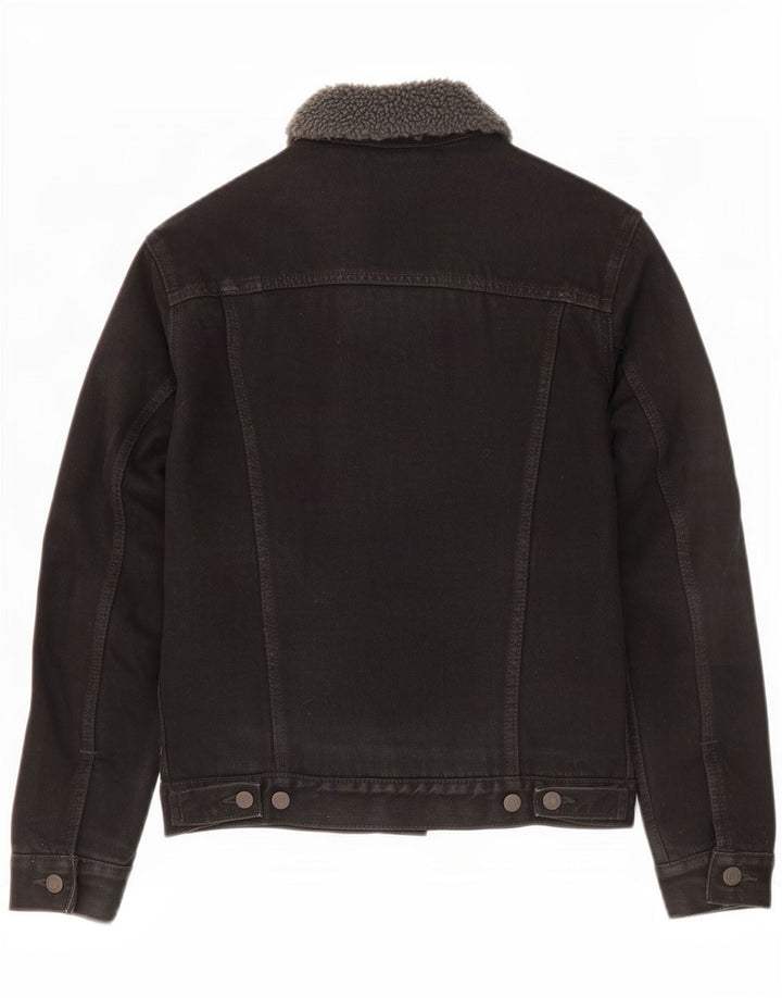 Levi's Veste Sherpa en Jean Homme UK 36 Petit Noir Coton