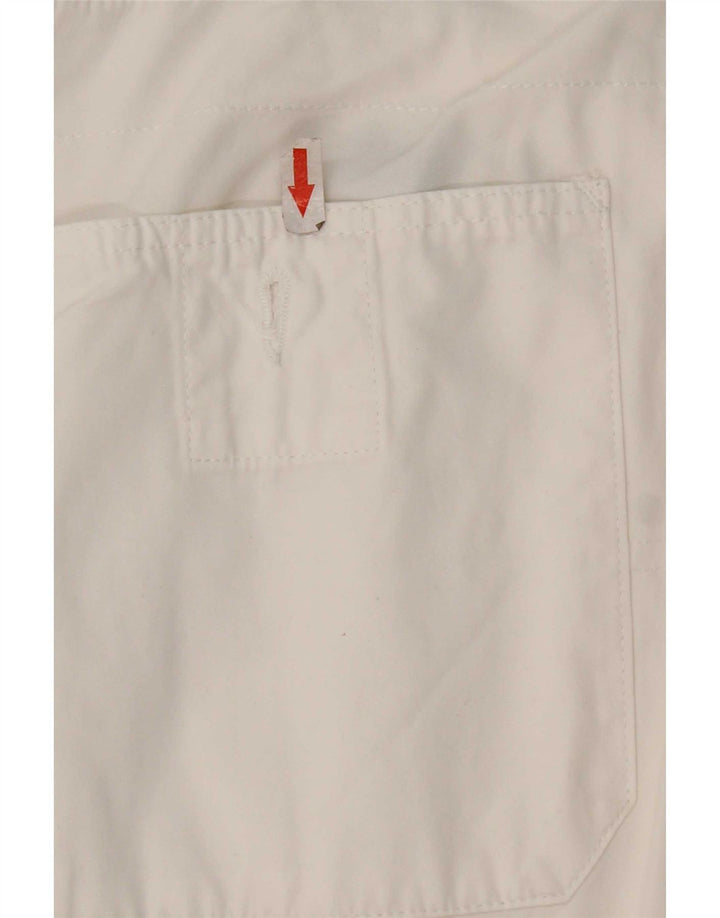 Belfe Short Chino Homme W30 Coton Blanc Moyen