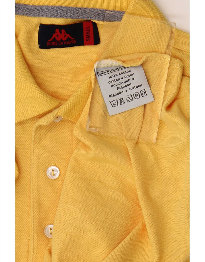 Kappa Polo Homme Petit Jaune Coton