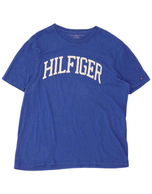 Tommy Hilfiger T-shirt graphique pour homme XL Bleu