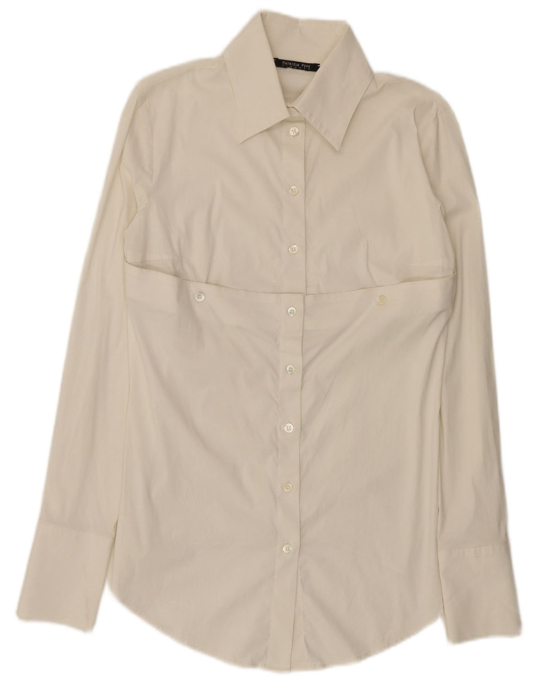 Patrizia Pepe Chemise Femme UK 12 Medium Blanc