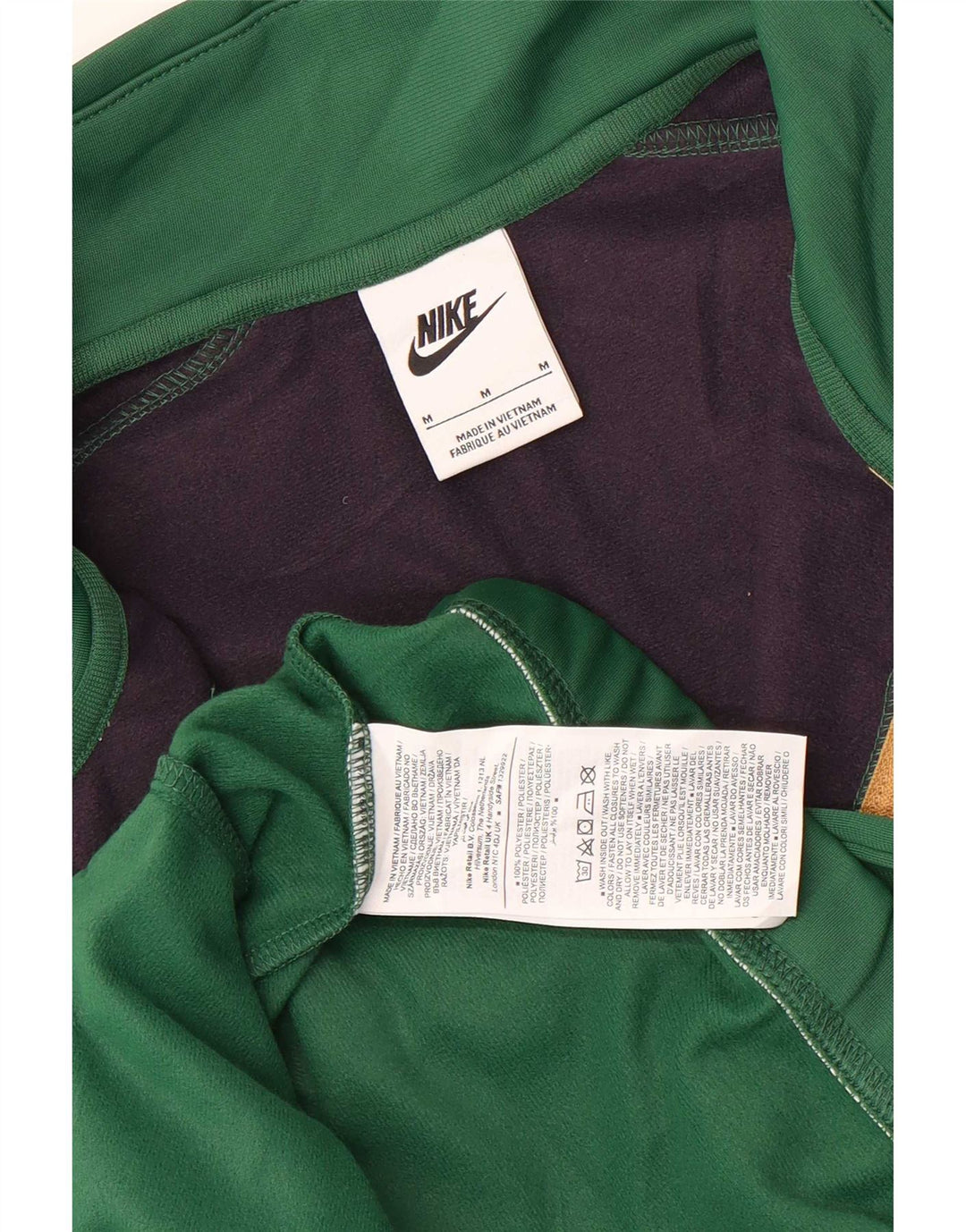 Nike Veste de survêtement pour homme en polyester color block vert moyen