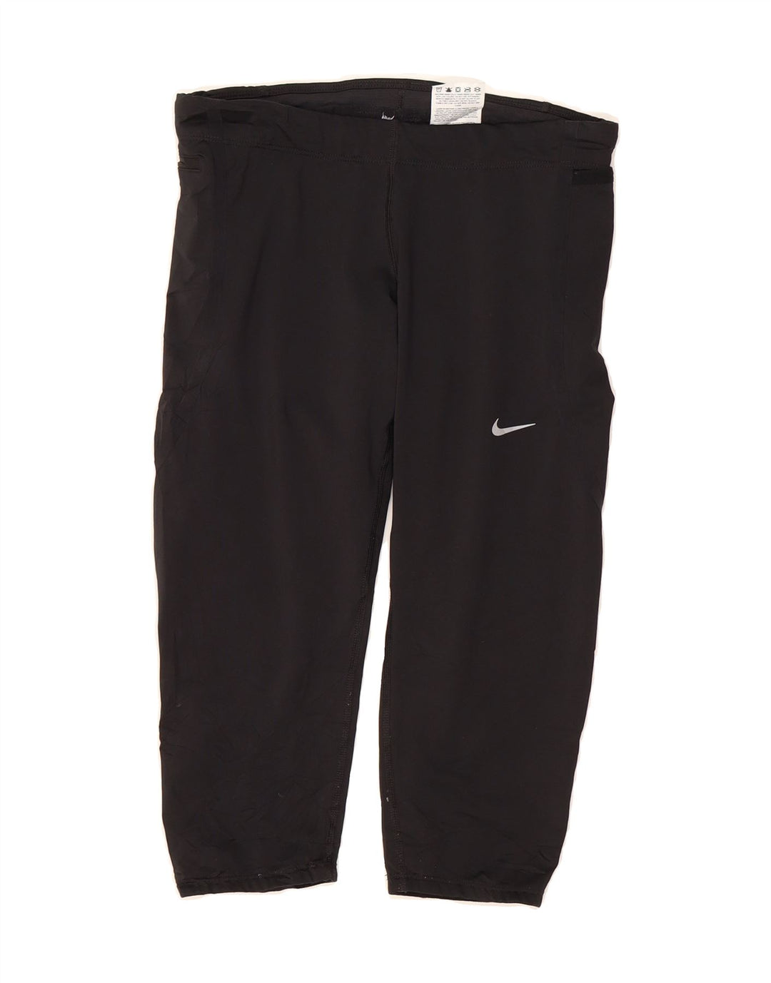 NIKE Womens Dri Fit Capri Leggings UK 8 Small  Black Polyester Vintage Nike and Second-Hand Nike from Messina Hembry 