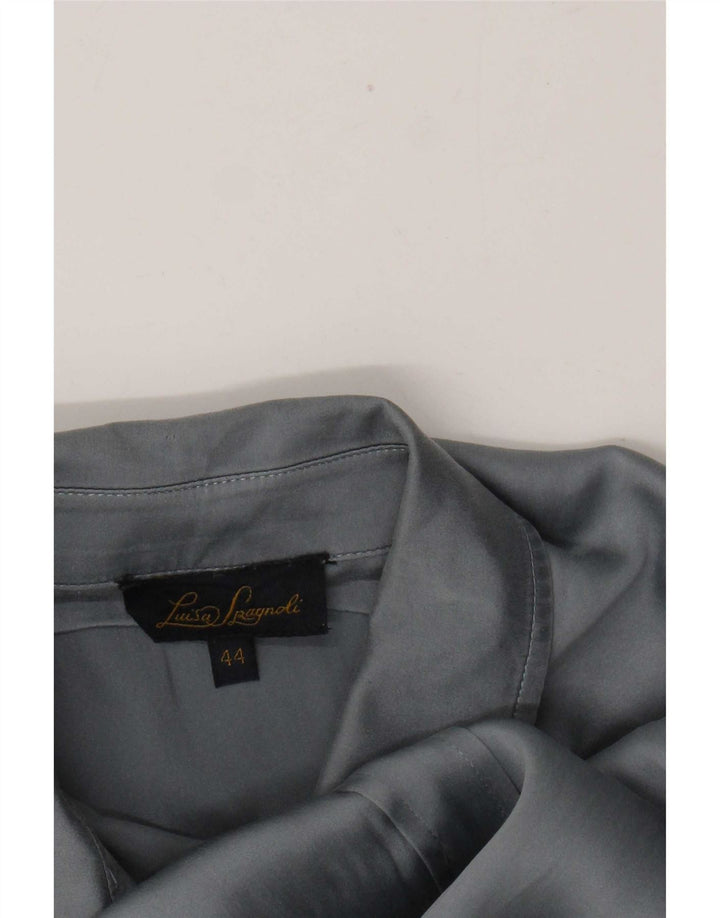 Luisa Spagnoli Chemisier Femme IT 44 Large Gris Soie