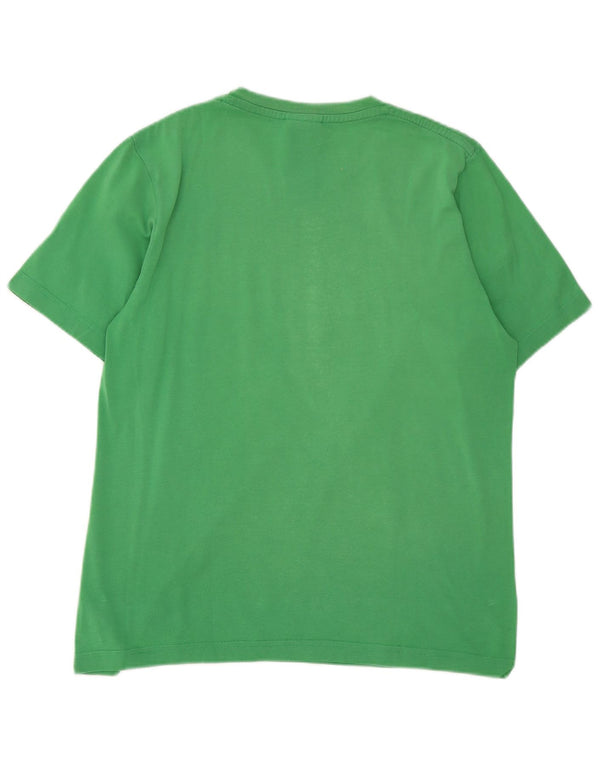 Nike T-shirt graphique pour homme UK 39/41 Vert moyen Coton