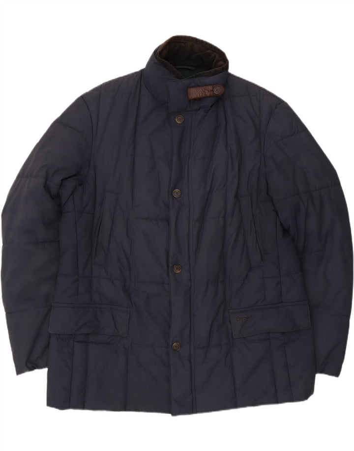 Barbour Veste matelassée pour homme UK 42 XL Bleu marine Polyester