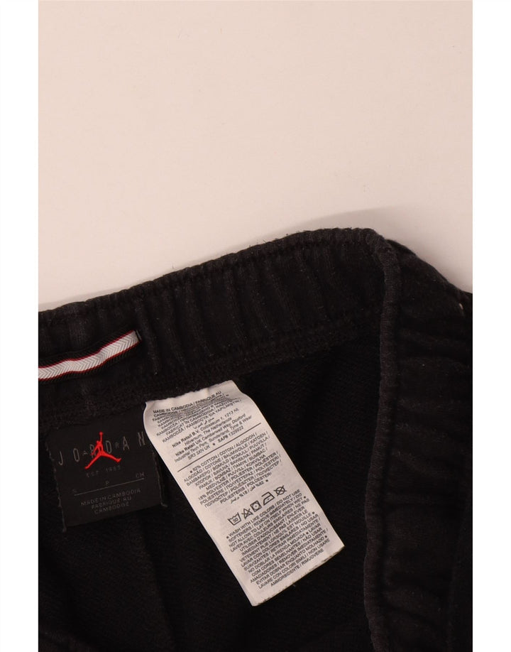 JORDAN Short de sport graphique pour hommes petit coton noir