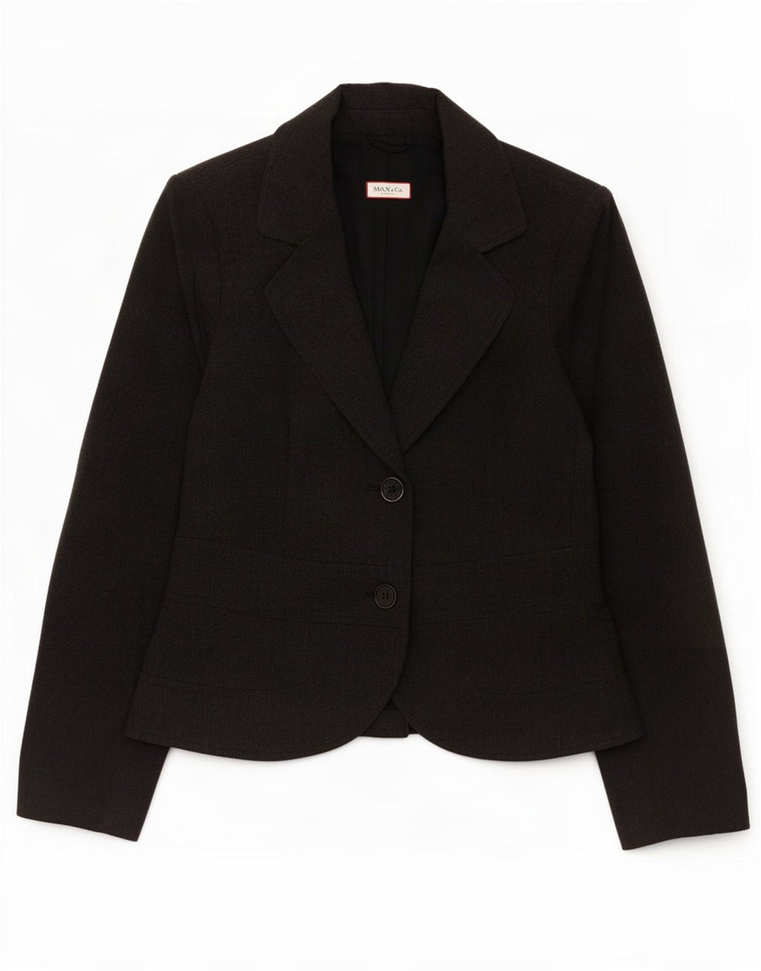 Max & Co. Veste Blazer 2 Boutons Femme UK 12 Laine Gris Moyen