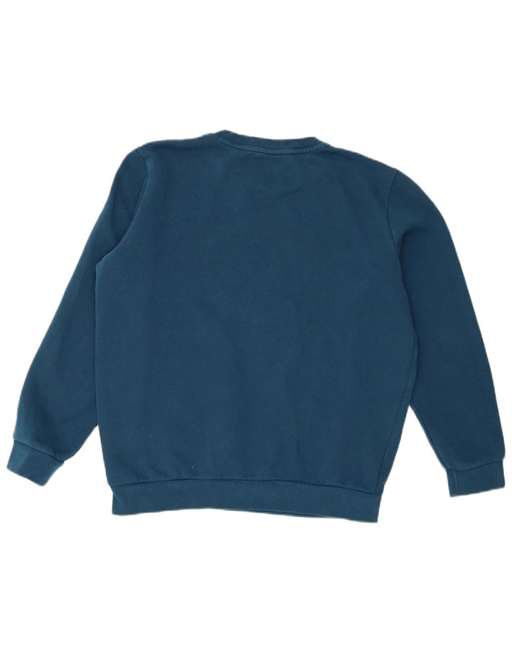 Puma Sweat-shirt surdimensionné pour femme UK 10 Petit Bleu Coton