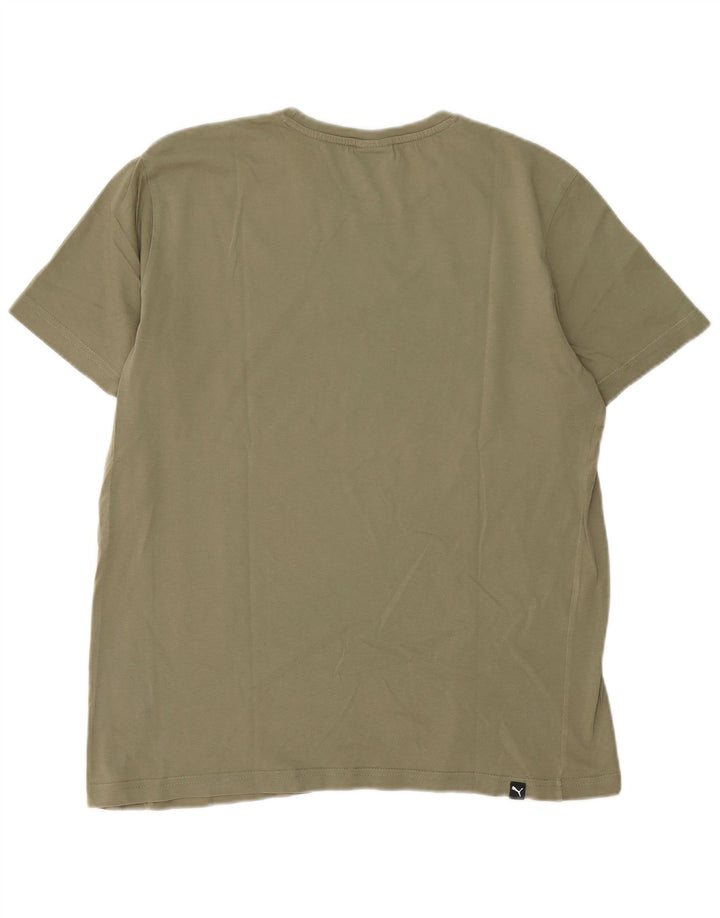 Puma T-Shirt Graphic Homme Kaki Moyen Coton