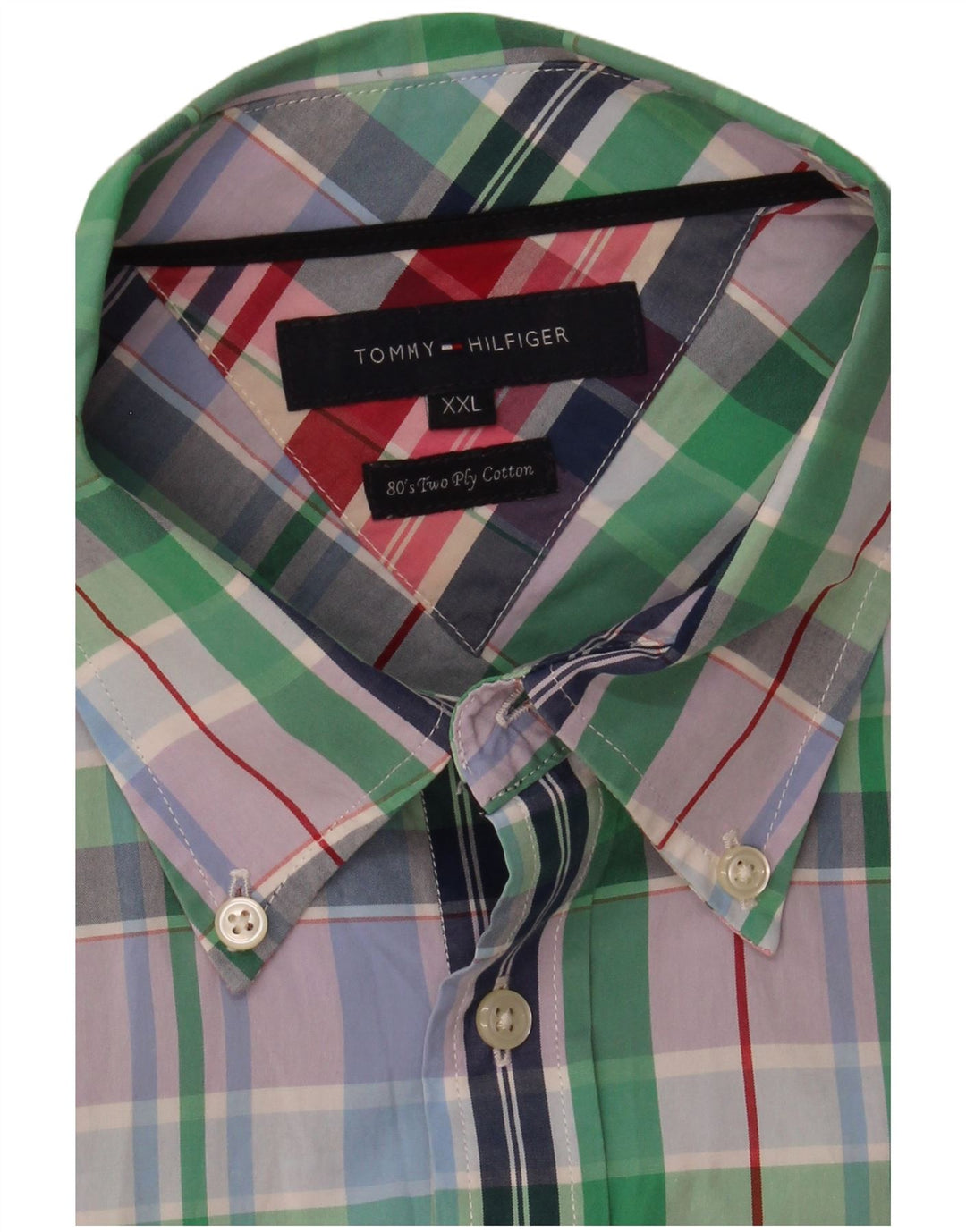 Tommy Hilfiger Chemise Homme 2XL Coton à Carreaux Multicolore