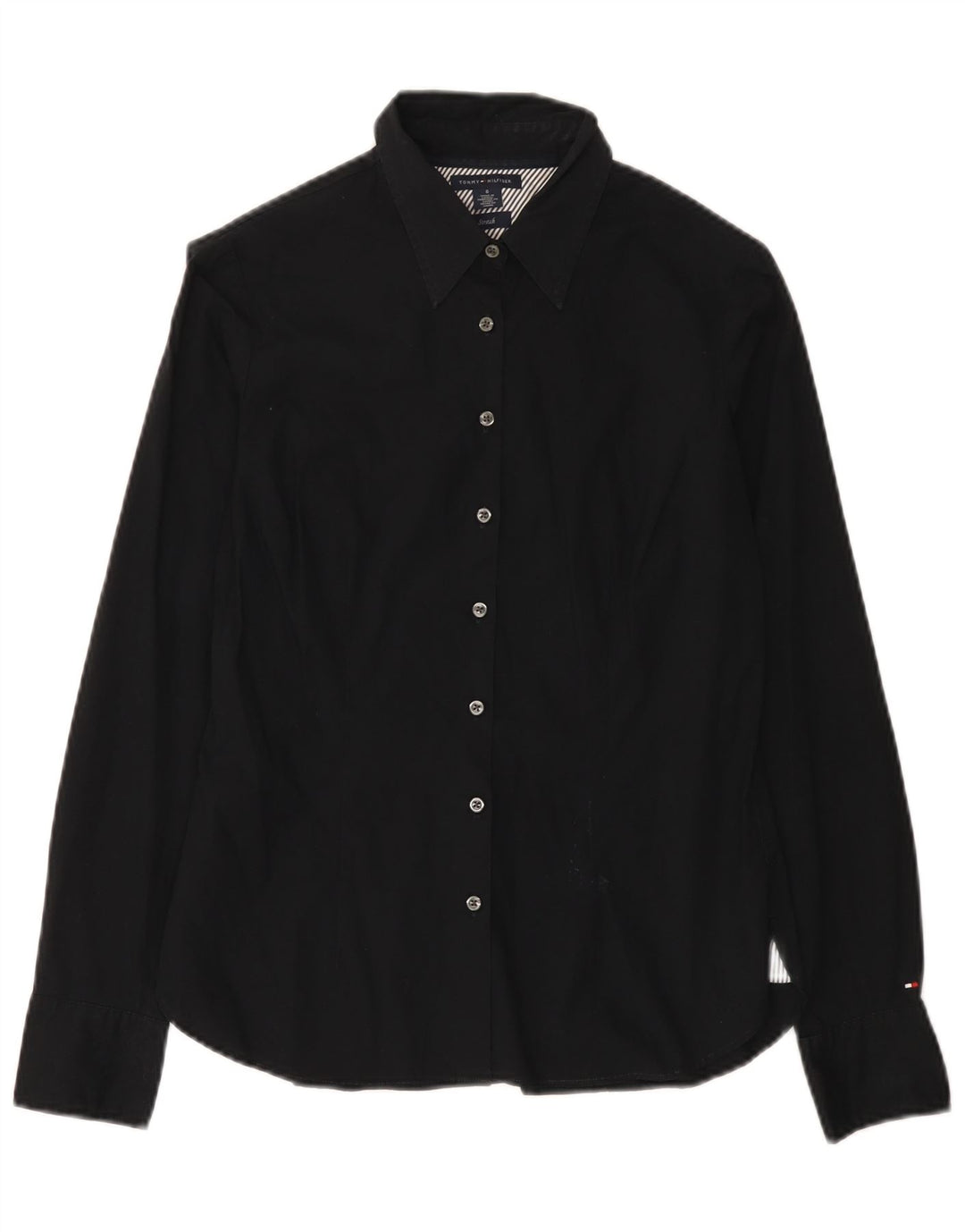 Tommy Hilfiger Chemise Femme US 6 Medium Noir Coton