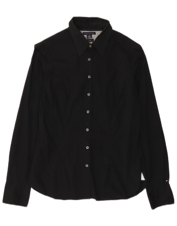 Tommy Hilfiger Chemise Femme US 6 Medium Noir Coton