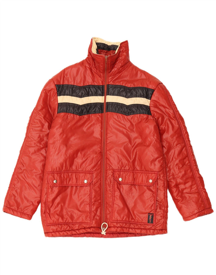 Charly Veste matelassée à capuche pour femme IT 48 XL Rouge Colourblock Polyamide